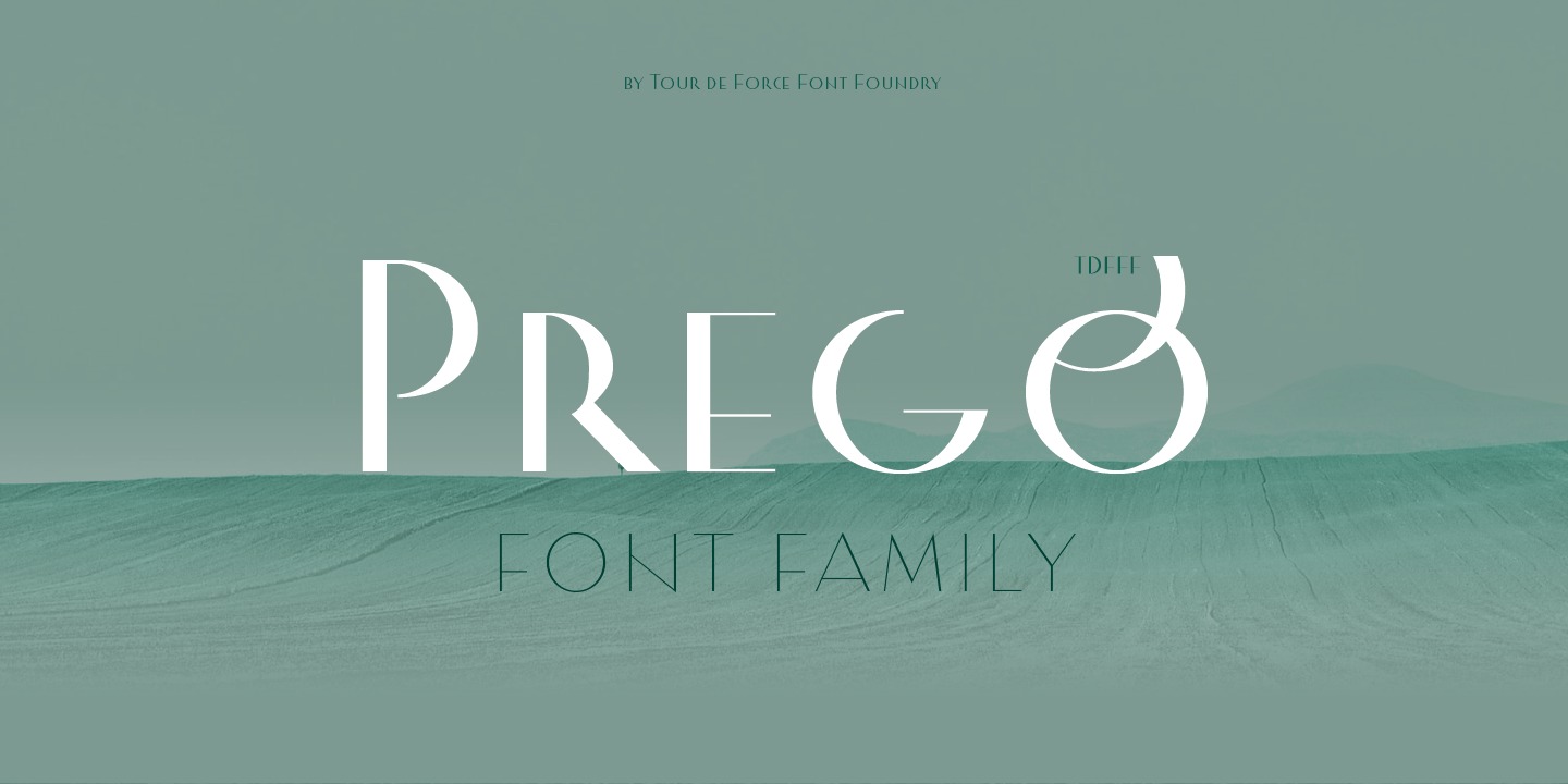 Prego Font preview